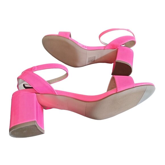 Dream Pairs Womens Open Toe Ankle Strap Chunky Heel Sandals Pink Size 9 - Picture 11 of 11